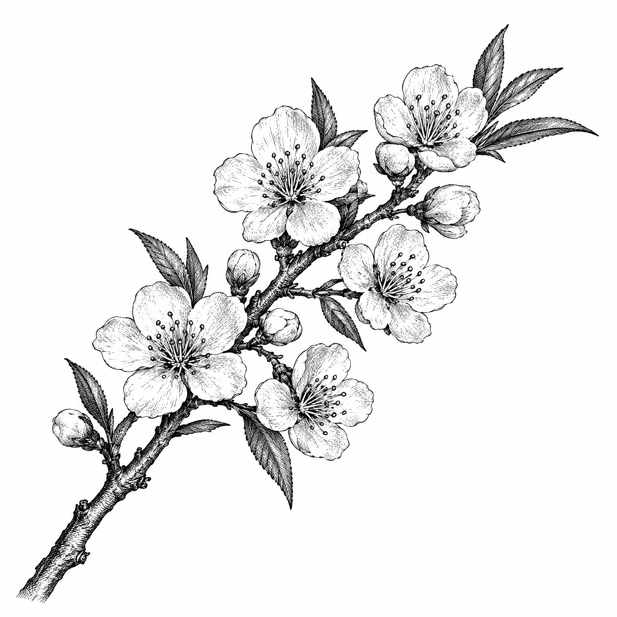 参考图中包装上的黑白铜版画/古典植物雕版线描风格，重新绘制一幅… - 图片创意预览