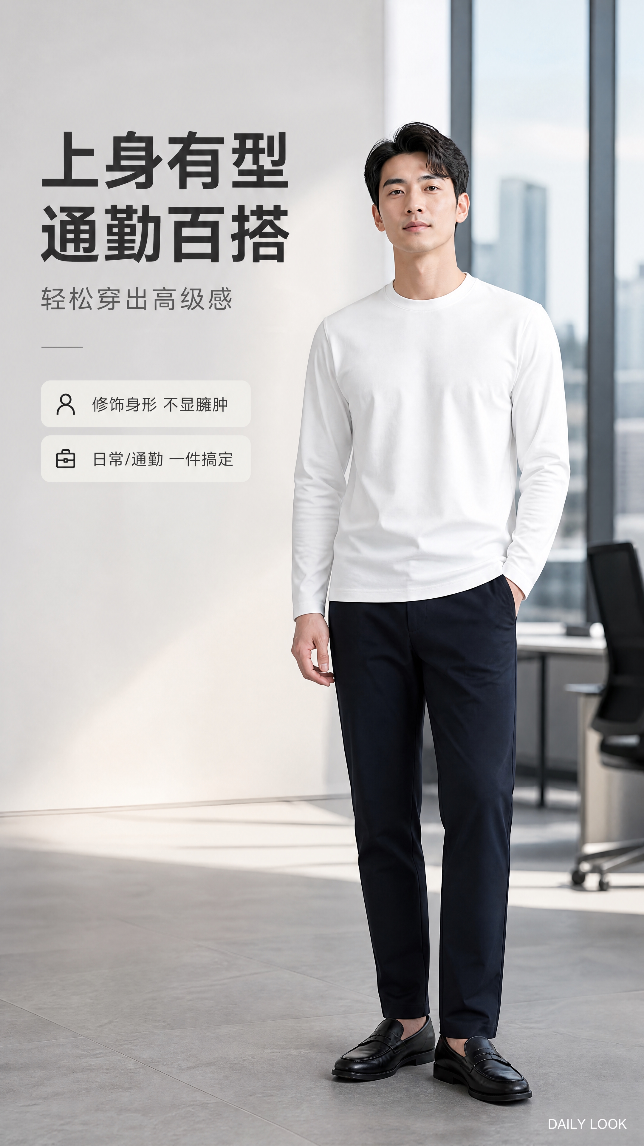 [商品] 使用【图1】白色圆领长袖卫衣；商品处理：保留圆领、长… - 图片创意预览