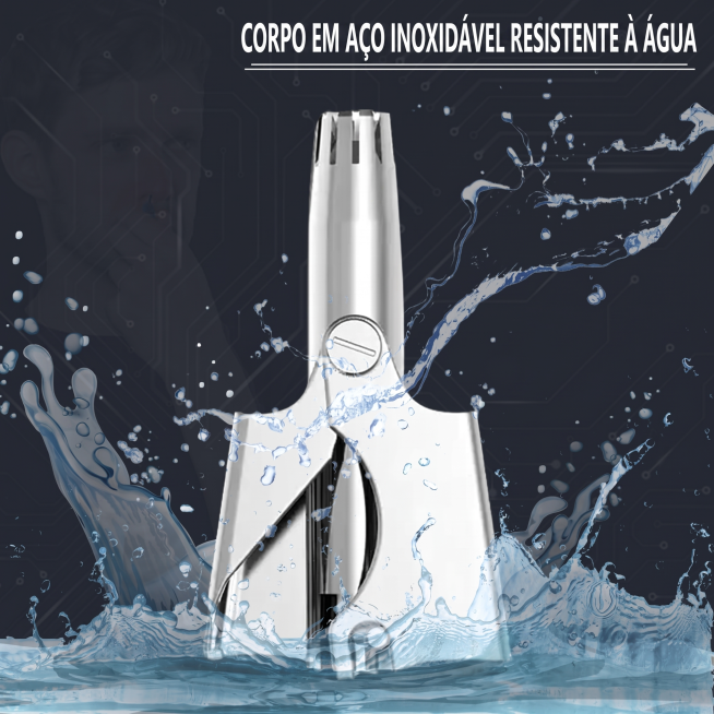 将图片中的英语文字全部翻译替换为巴西葡萄牙语：WATER RESISTANT STAINLESS STEEL BODY -> Corpo em Aço Inoxidável Resistente à预览效果