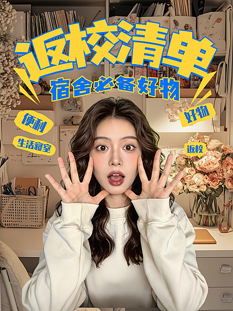 开学返校清单宿舍刚需好物推荐小红书封皮