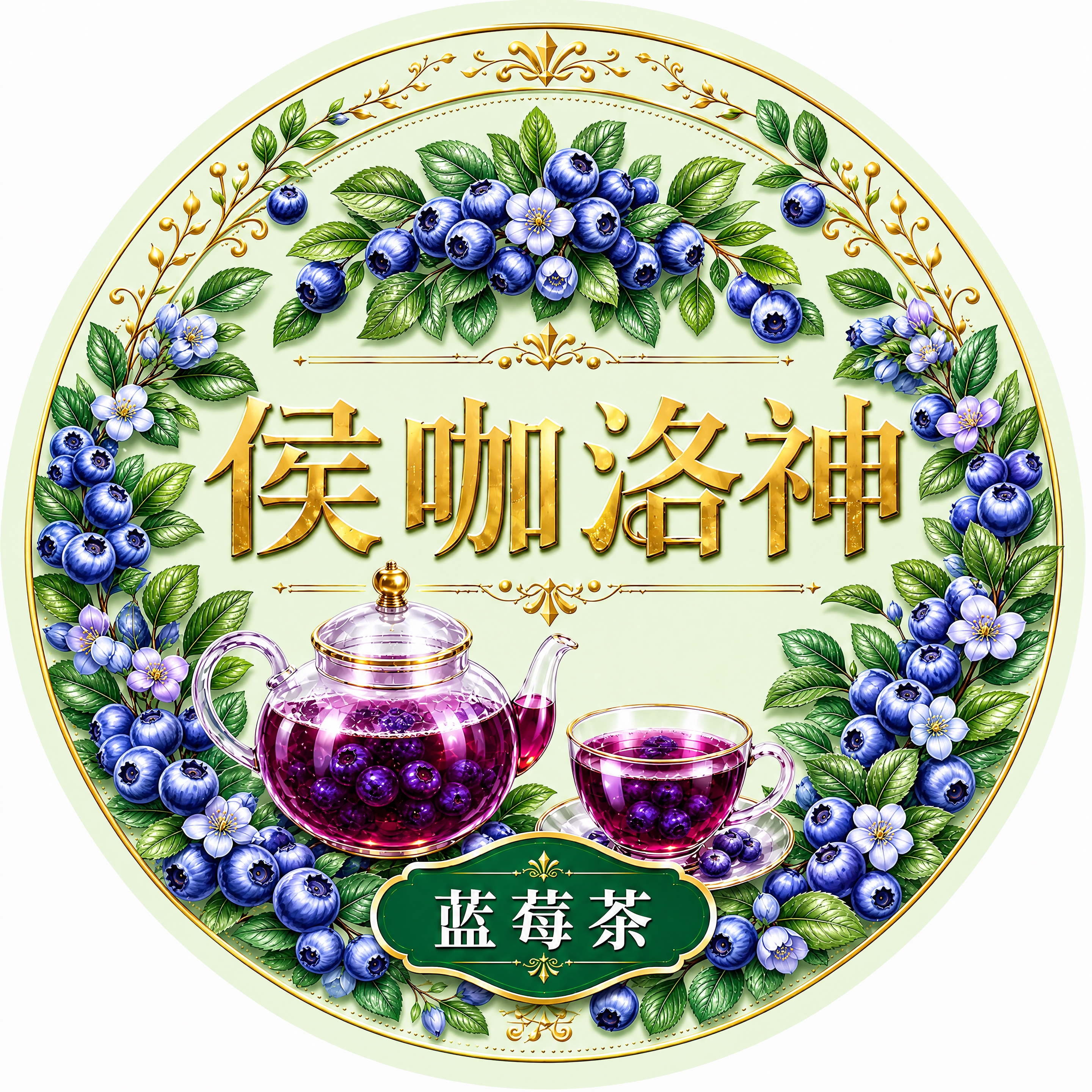 基于参考图进行优化提升：1. 蓝莓果实更饱满有光泽，增加果粉质… - 图片创意预览