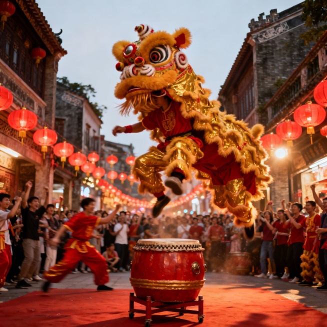 生成4张与广东省佛山市家乡主题相关的宣传图片（如风景、人文、未来想象图等）。每张图片需注明生成所用的提示词预览效果