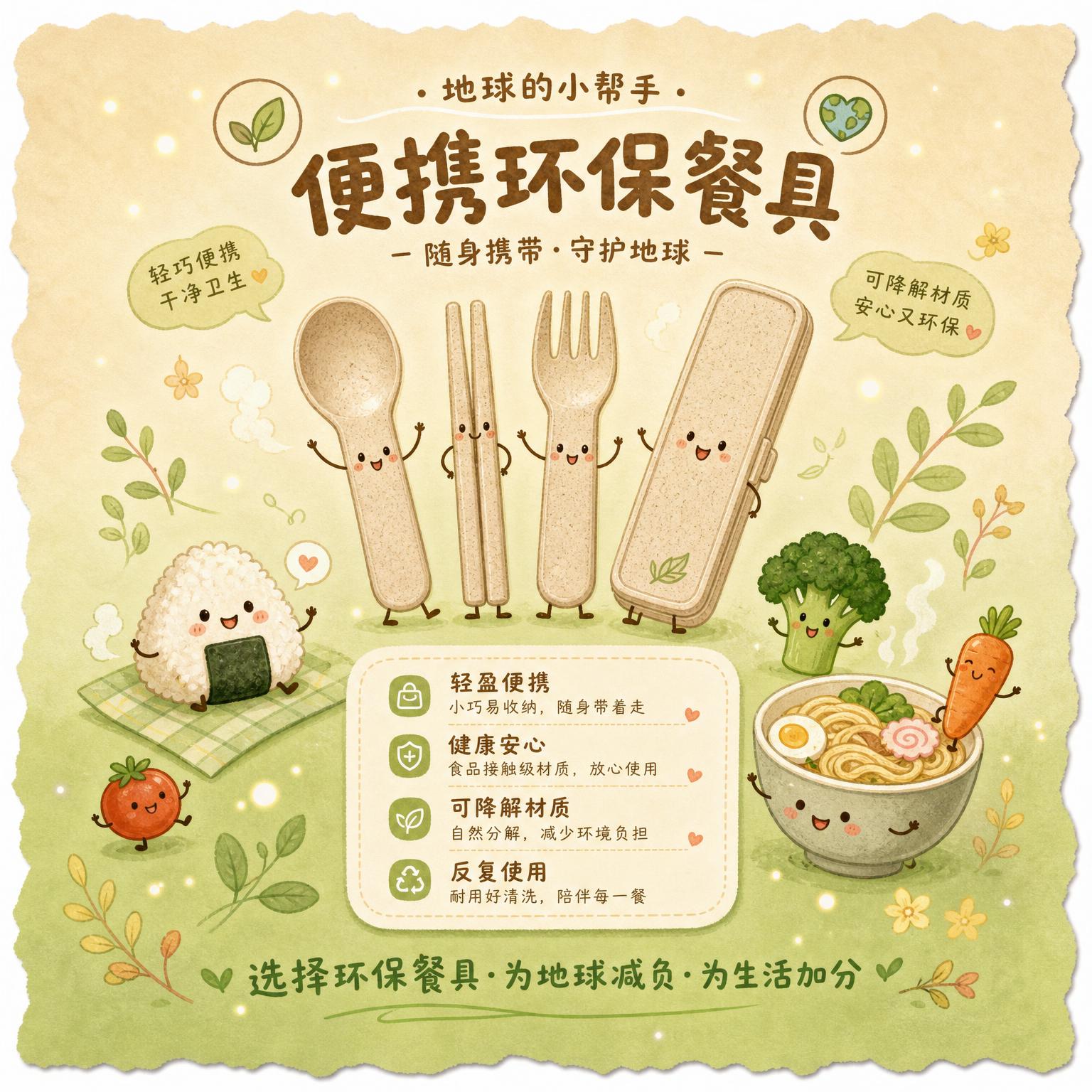 童话手绘风格方形推介卡，20x20cm，不规则撕纸波浪边缘，便… - 图片创意预览