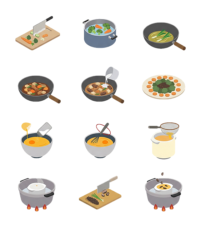 提取料理顺序的图标