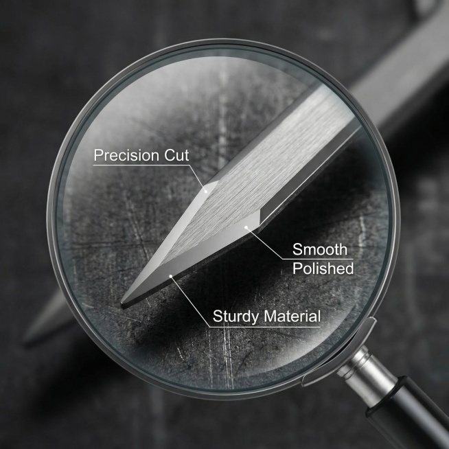 [Main Image 3] Product Detail Close-up, Magnifying glass effect highlights the precision cutting of预览效果