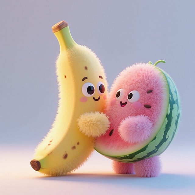 可爱的“水果”元素的拟人化