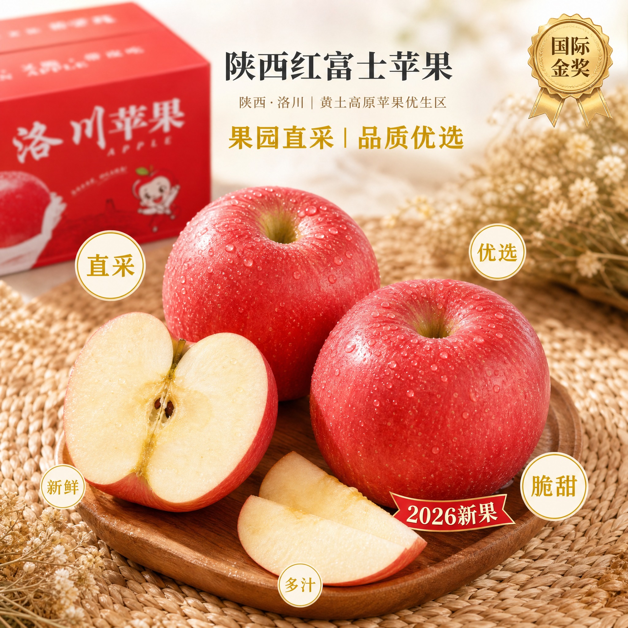 京东生鲜电商主图，800×800像素，1:1正方形。背景为浅色… - 图片创意预览