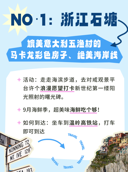 旅游出行行程推荐旅游攻略拼图小红书配图预览效果