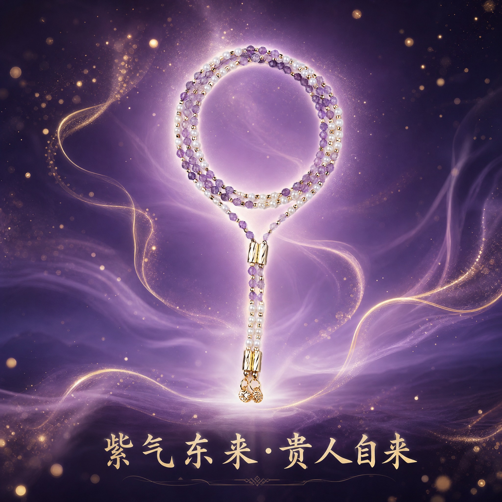 [主图-4] 新中式浪漫氛围收尾图，紫气东来主题，整组记忆点。… - 图片创意预览