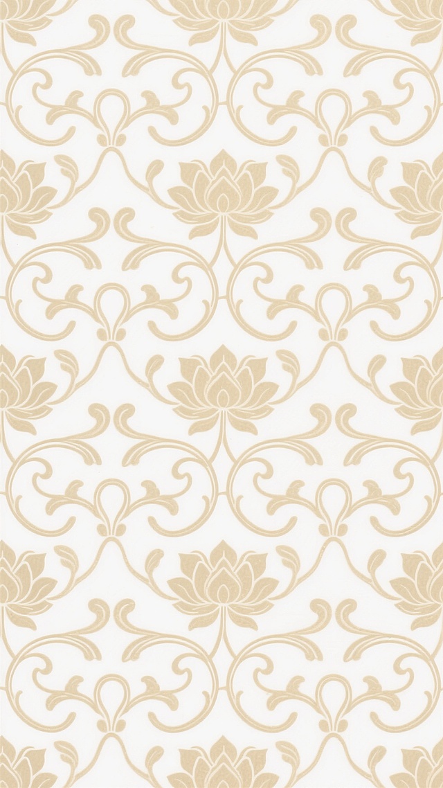 古典优雅的中式复古纹样，双色描边搭配浮雕质感，鎏金线条勾勒莲花与卷草，尽显奢华雅致。