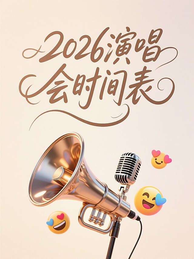 2026年演唱會時間表