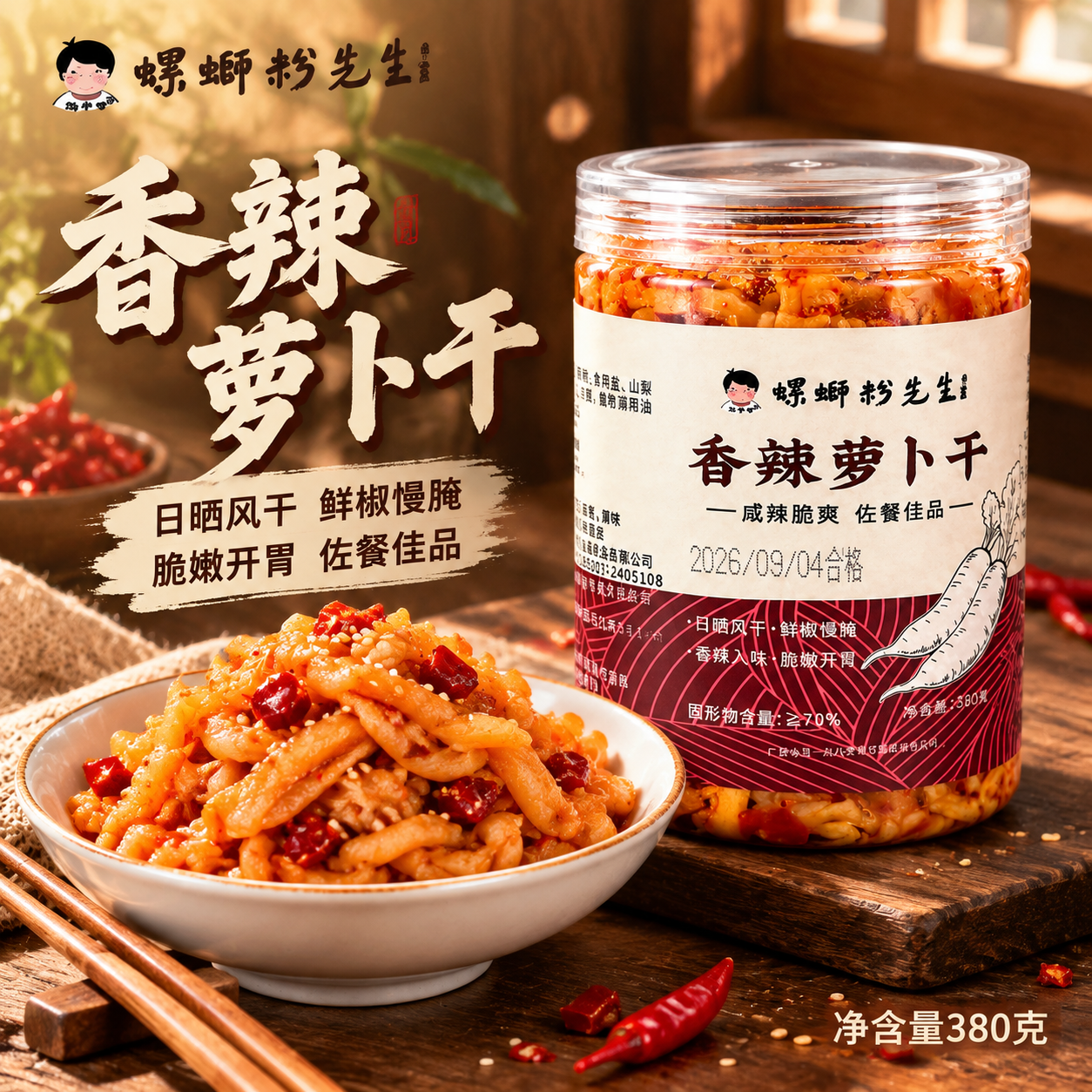 [主图-1] 首图点击率 香辣萝卜干食欲诱惑主视觉。 [统一基… - 图片创意预览
