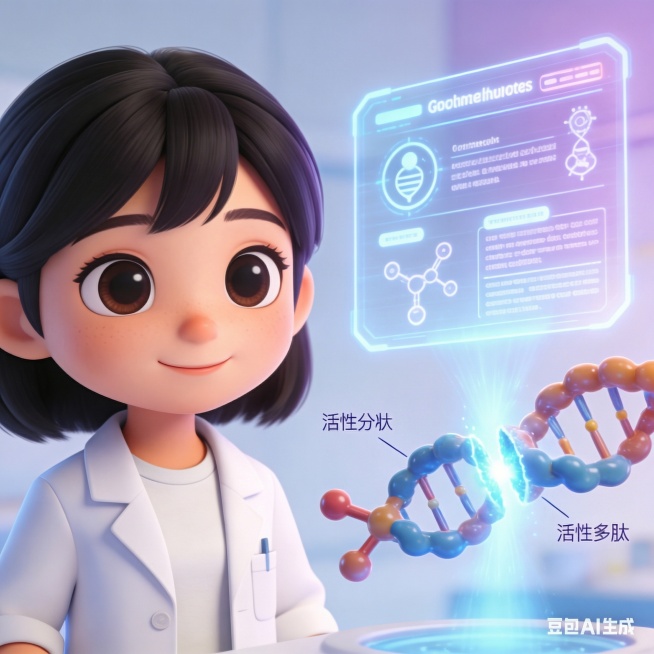 移除图片中DNA链上的刀子，删除刀这个元素，保留DNA链的切割发光效果和其他所有内容、文字，维持原有3D卡通风格不变预览效果