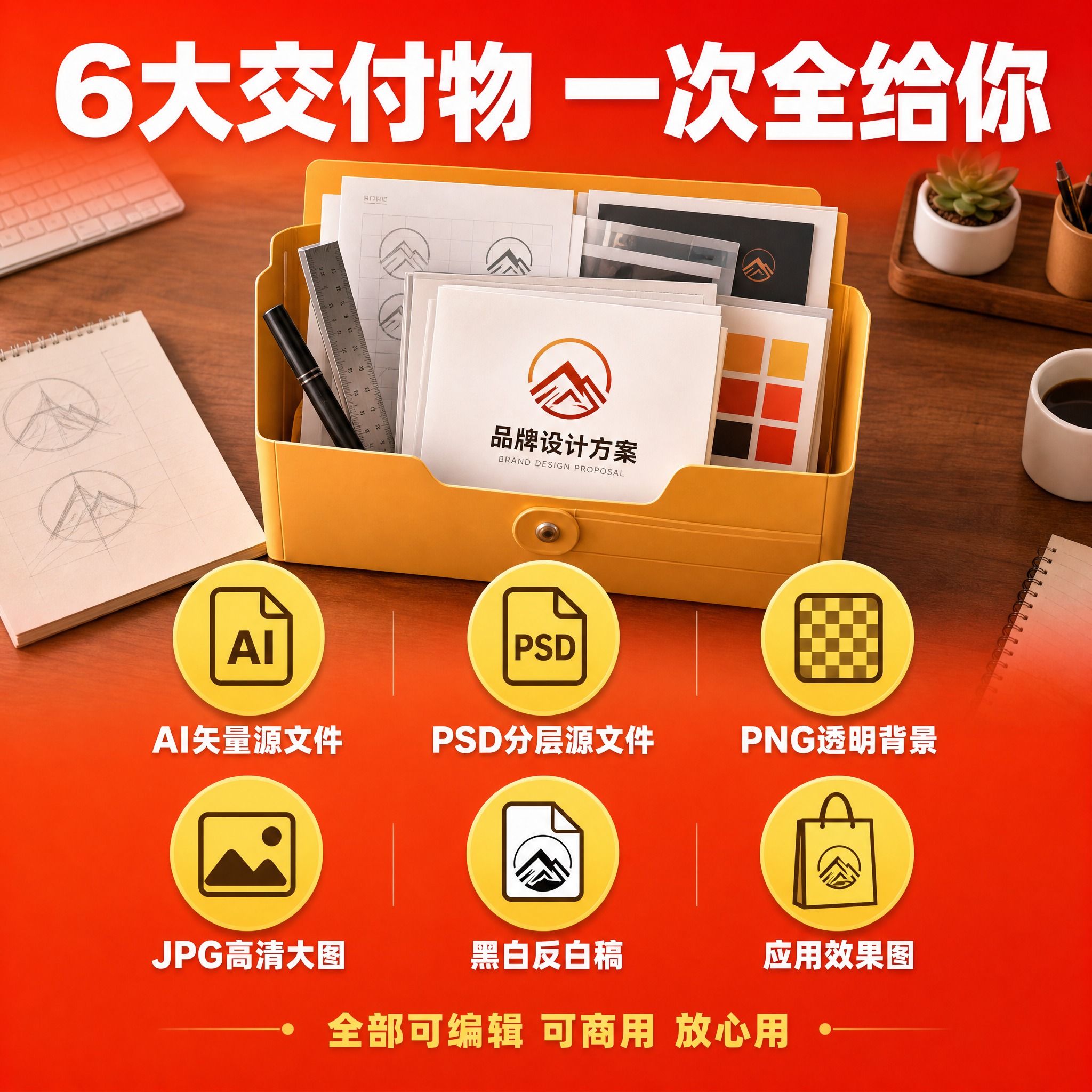 [主图-3] 服务亮点与专业证明，理性说服用户，展示设计服务的… - 图片创意预览