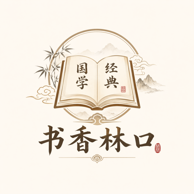 帮我设计一个logo
一本打开的书写上国学经典 下面文字写书香林口预览效果