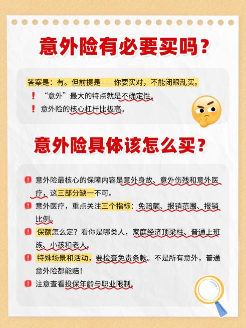 意外险保险配置简约风小红书封面预览效果