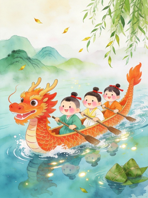 端午划龙舟预览效果
