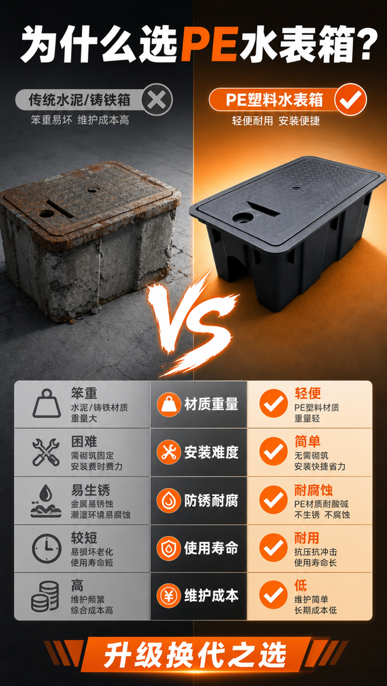 [商品] 使用【图1】黑色PE塑料地埋式水表箱；保留产品结构、… - 图片创意预览