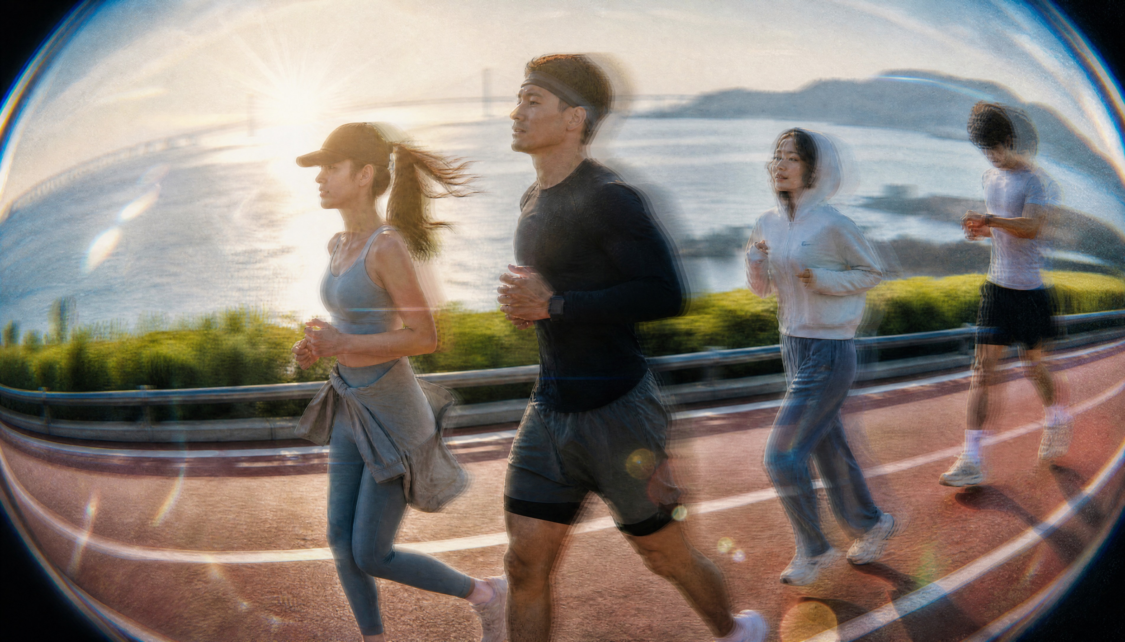 增强鱼眼镜头效果，画面边缘明显向外凸起弯曲，透视变形更强烈。增… - 图片创意预览