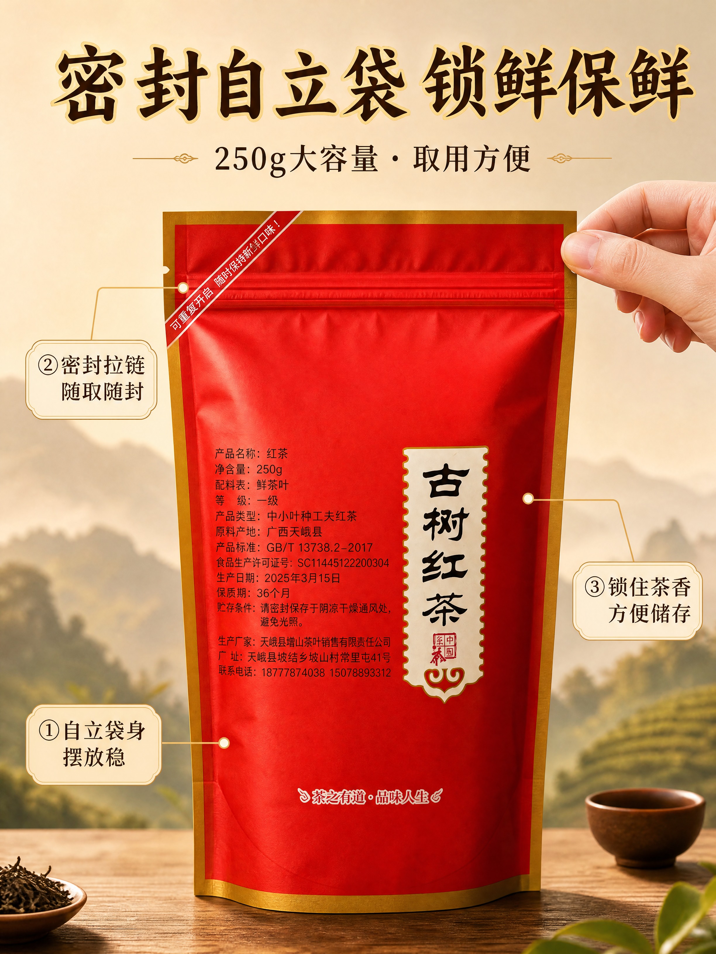 [商品] 使用【图3】包装袋背面（带密封拉链口 + 产品信息文… - 图片创意预览