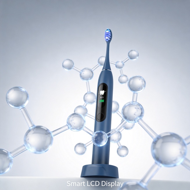 [Main Image 2] Core functional display of LCD smart screen. [Atmosphere Style] Clear, technical, hig预览效果