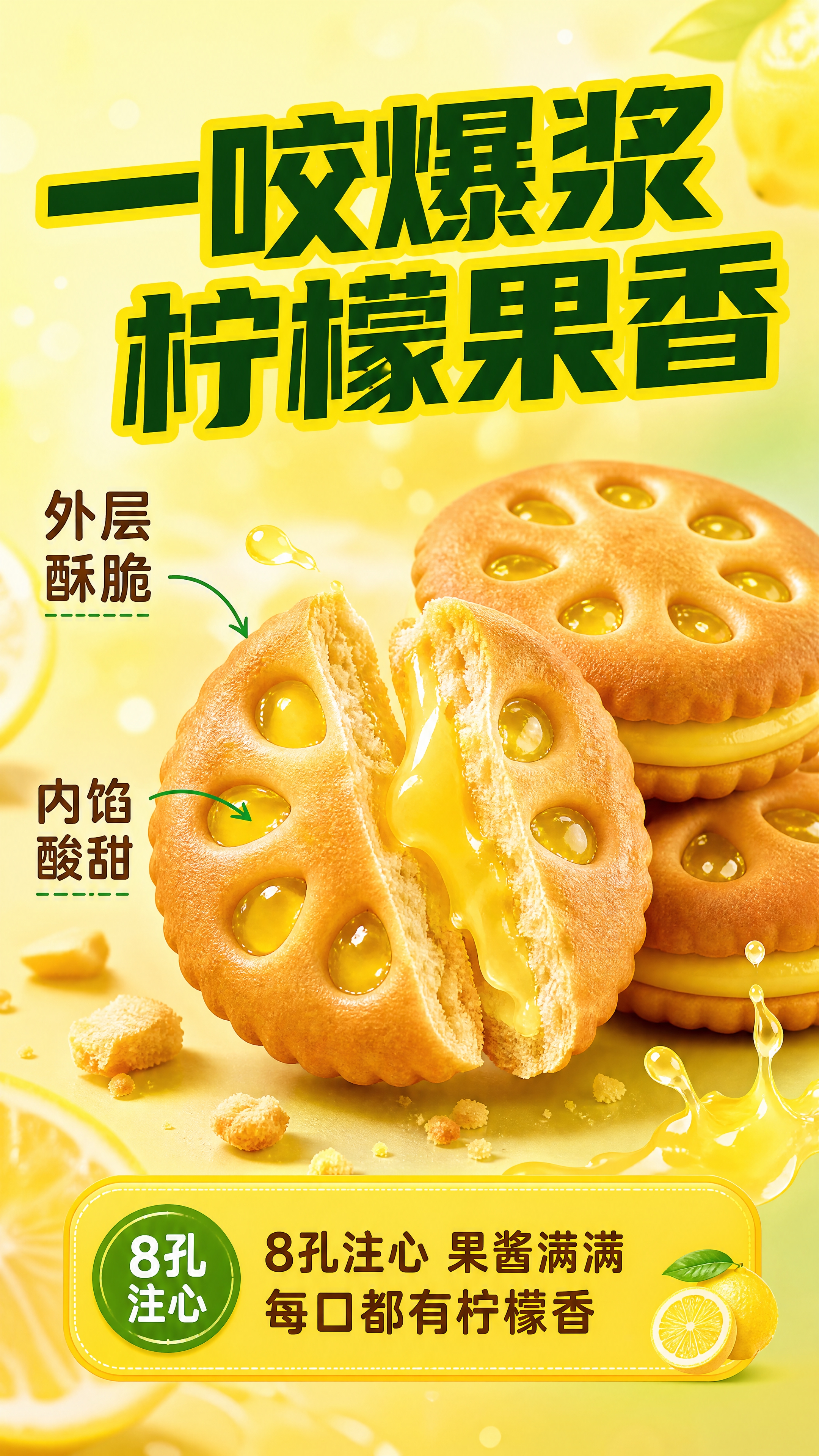 [商品] 使用【图1】嘉士利果乐果香香草柠檬味夹心饼干的饼干形… - 图片创意预览