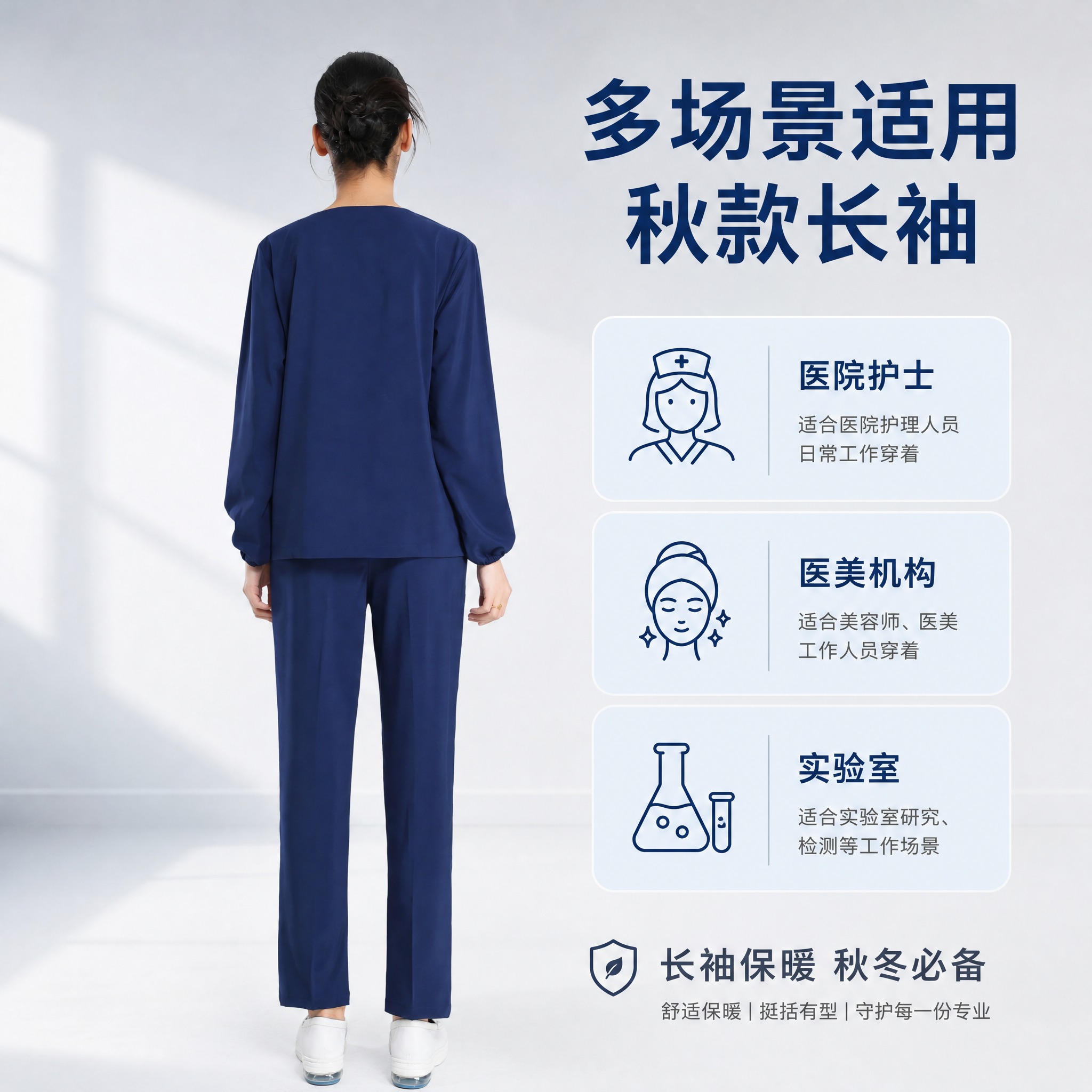 [主图-3] 多场景适用展示图，主题为洗手衣多场景穿着效果，突… - 图片创意预览