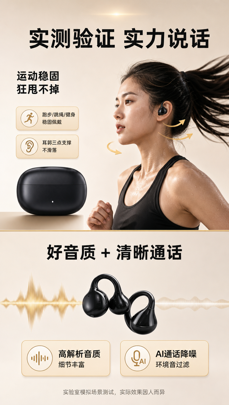 [商品] 使用【图1】黑色耳夹式蓝牙耳机（含充电仓）；保留耳夹… - 图片创意预览