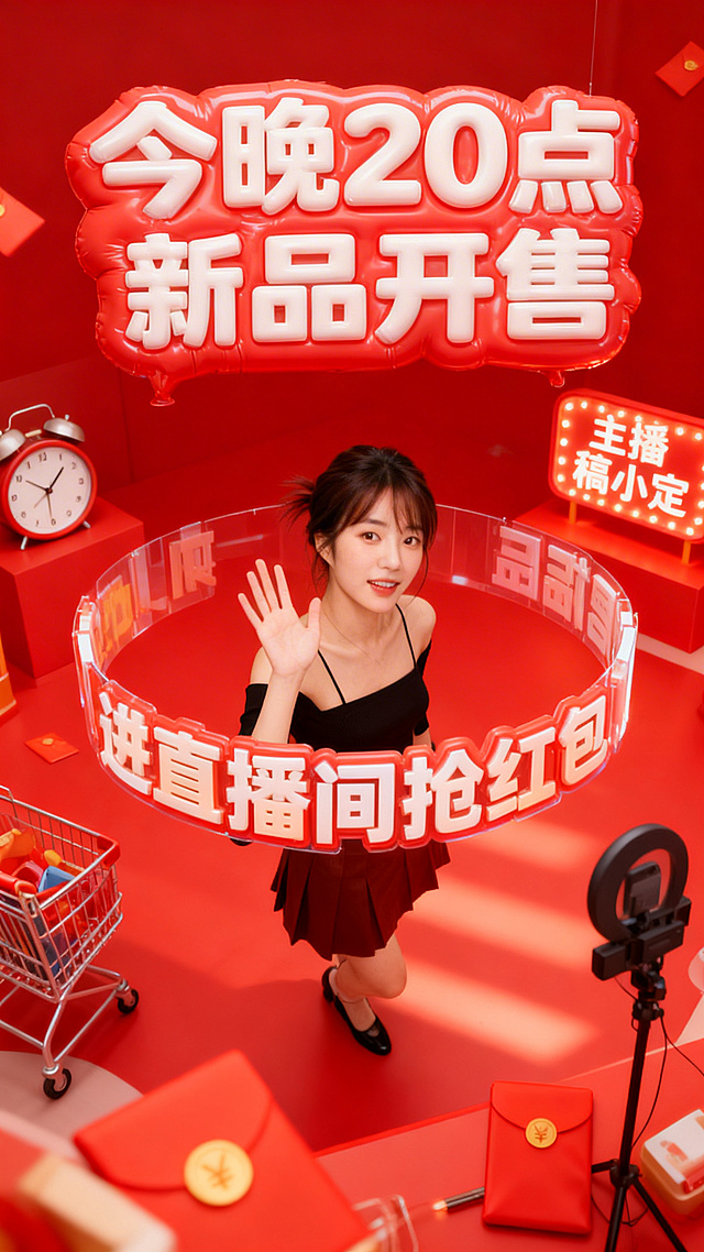 直播预热海报