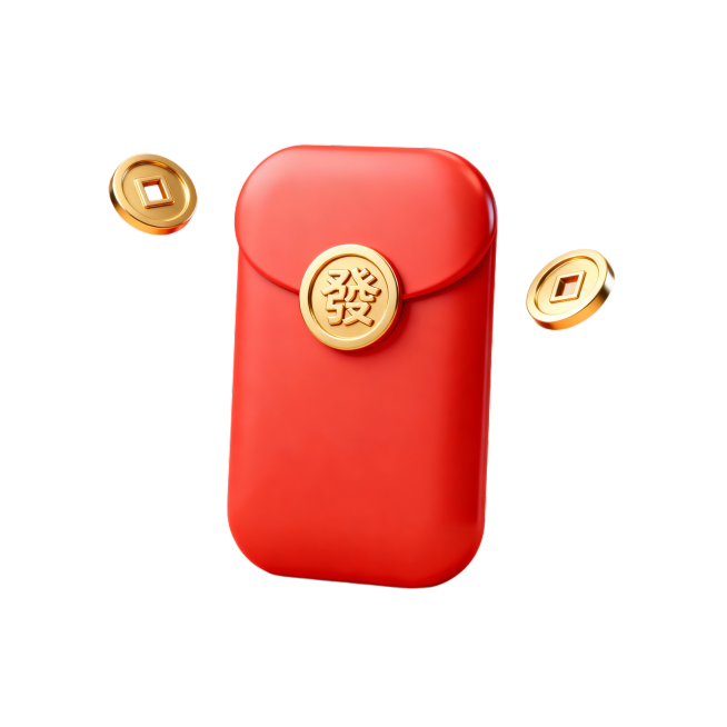 这个基本符和要求了，让铜钱漂浮在红包左右，铜钱的样式简洁一点预览效果