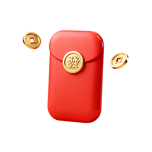 这个基本符和要求了，让铜钱漂浮在红包左右，铜钱的样式简洁一点