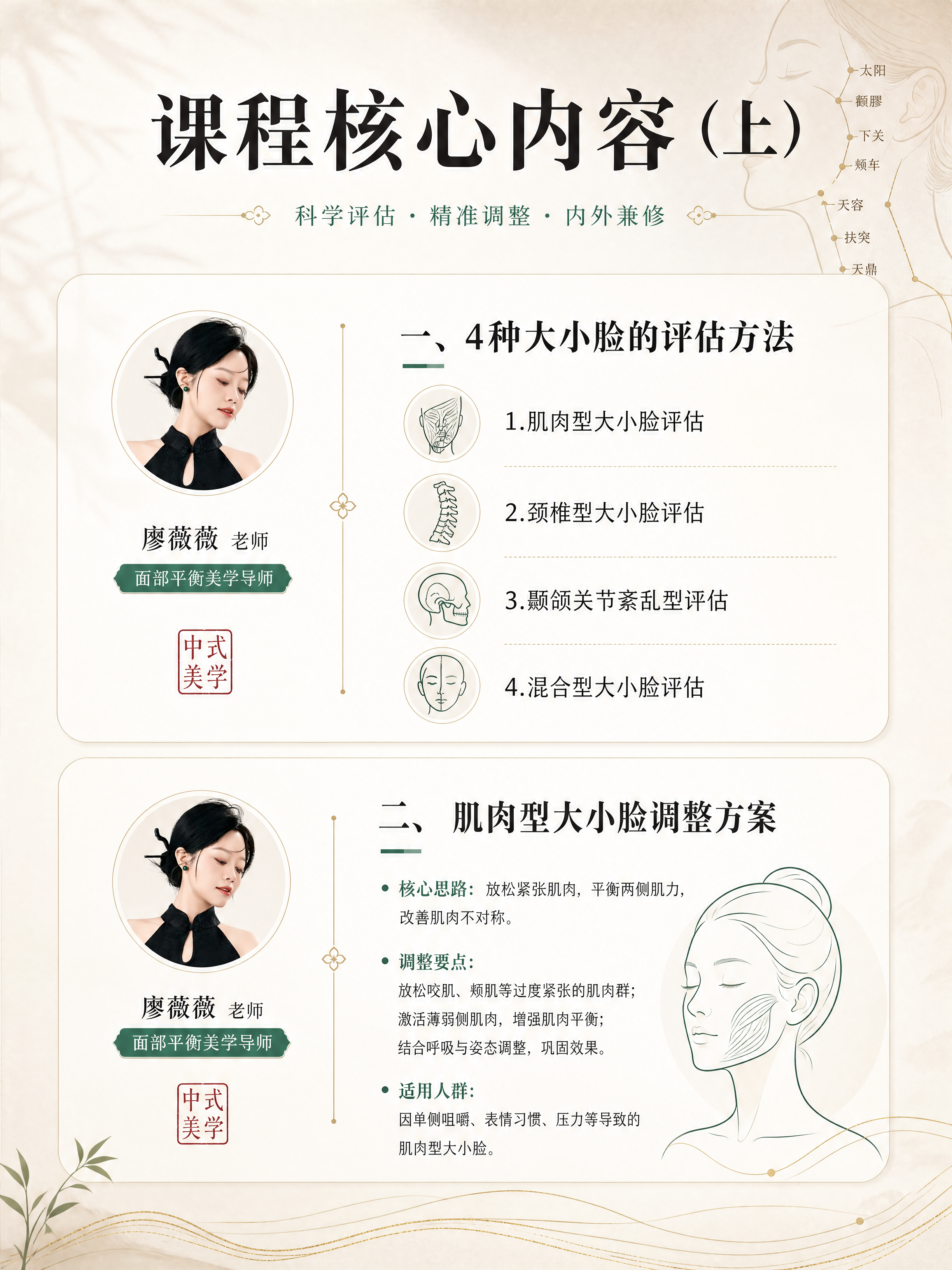 [商品] 使用【图1】廖薇薇老师肖像照做圆形小头像置于课程模块… - 图片创意预览