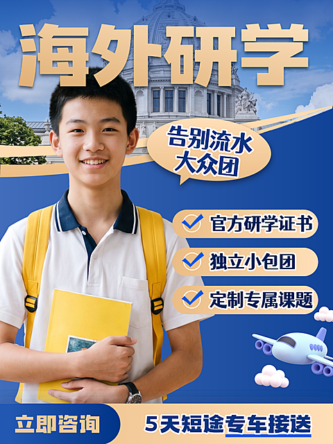 学生海外留学党留学意向学生海外研学避坑指南干货测评小红书封面