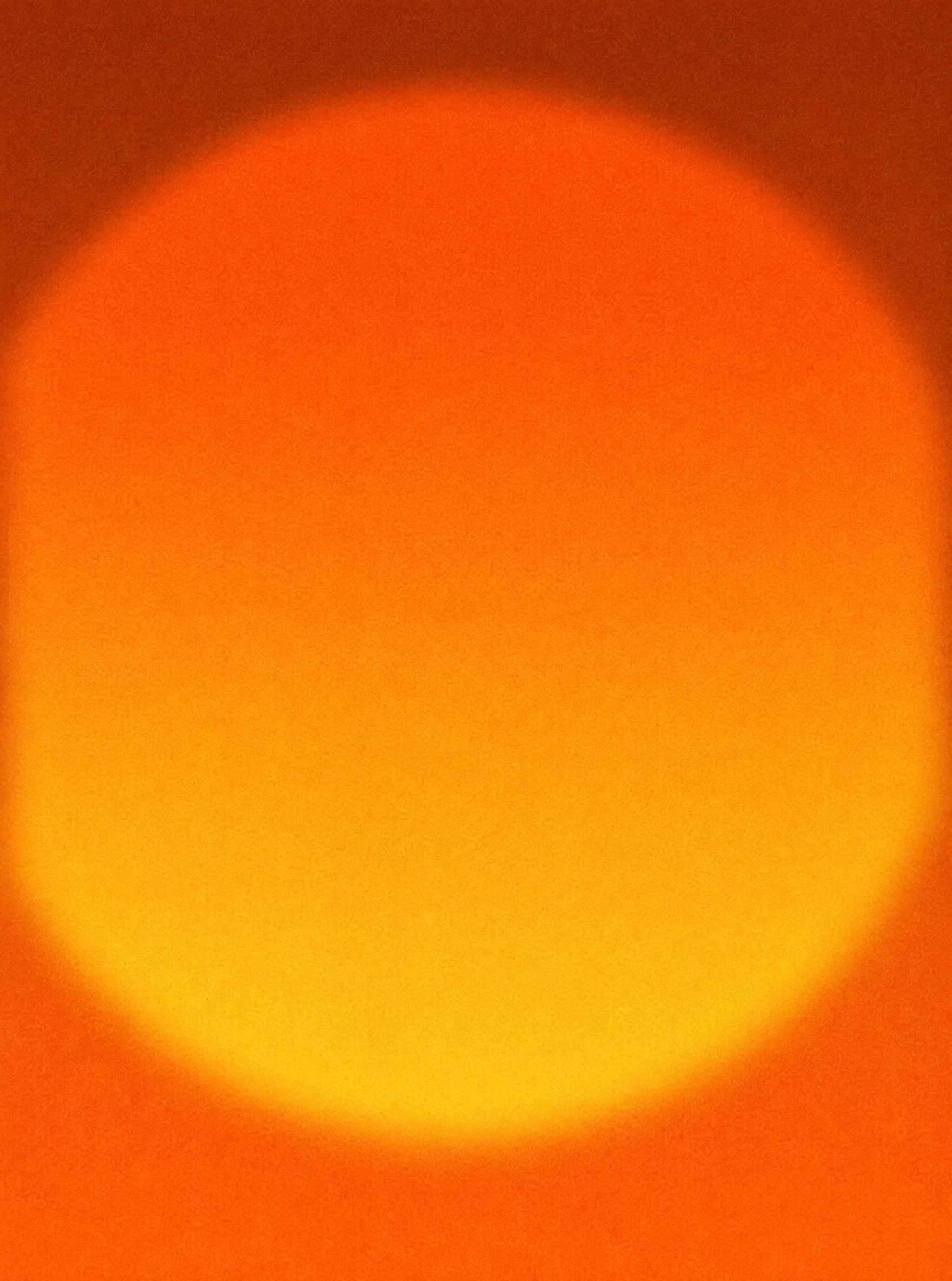 参考图片的整体风格和构图，保留橙黄色渐变背景、月亮光晕效果、噪… - 图片创意预览