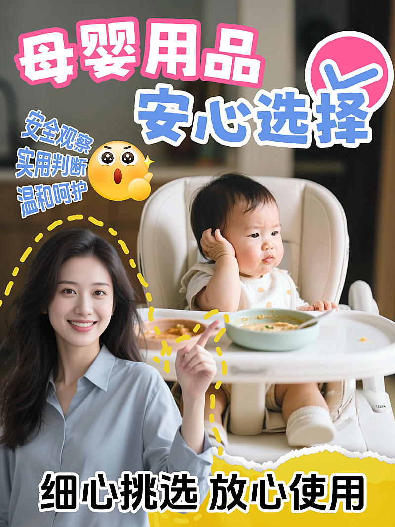 小红书大字吸睛封面 反差色爆火母婴