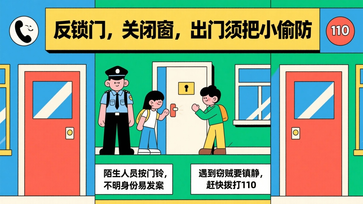 接着用同样的风格和要求生成下面4张海报：5.幸福生活双手造，馅饼不会天上掉
诈骗手法千万变，捂住钱包是关键
万般骗术皆为财，喊你转账多核查，遇骗快打“110”
6.燃气泄漏别慌张，快关阀门快开窗。
电预览效果