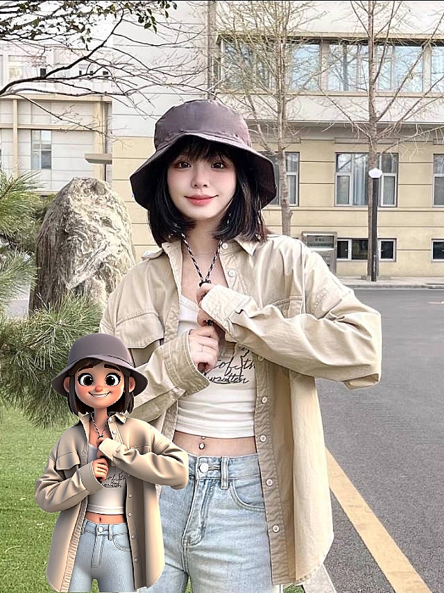 实景与卡通混搭，时尚潮流感十足，2D&3D结合展现漫画风魅力。