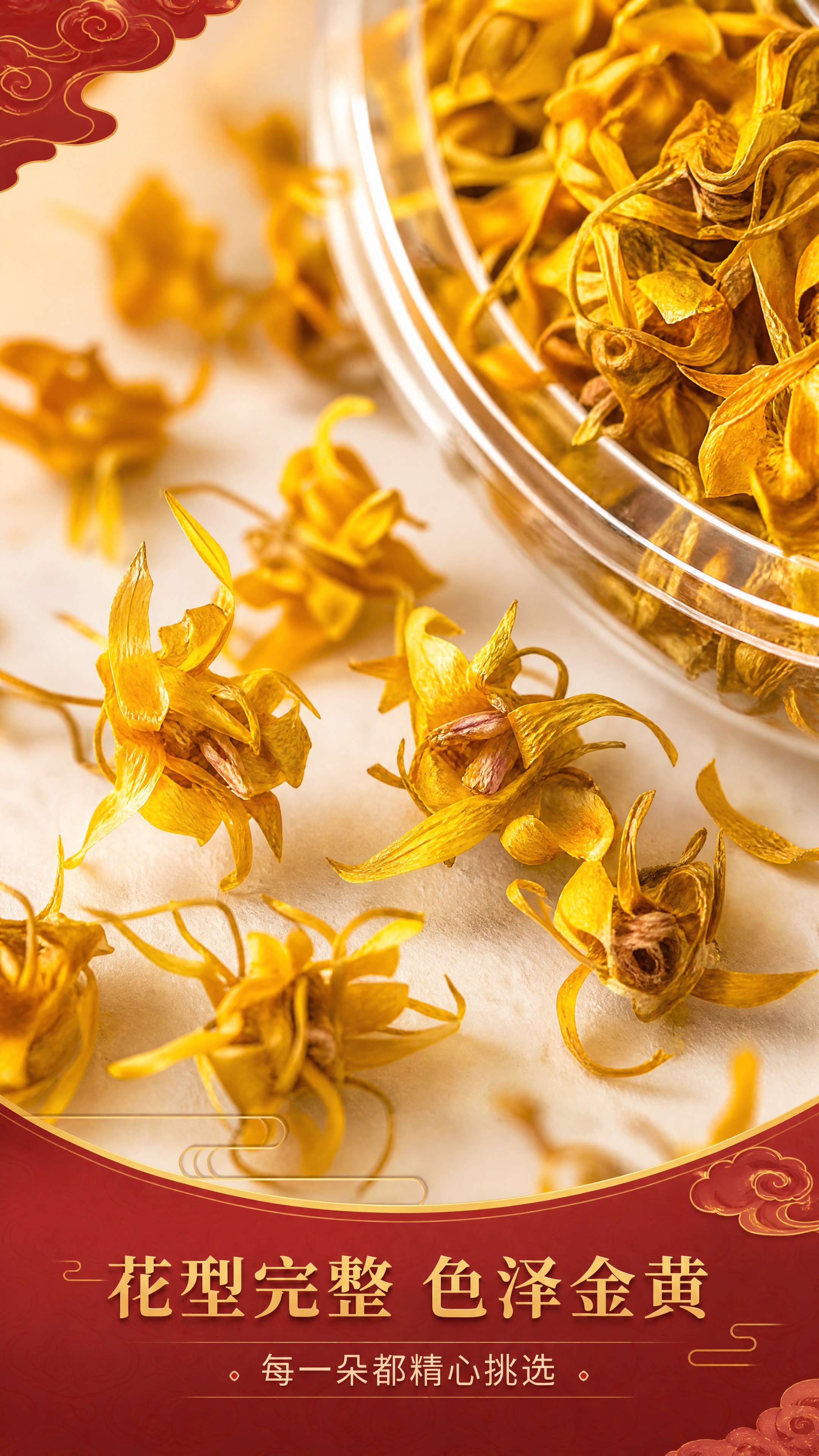 [商品] 使用【图2】铁皮石斛花茶干花；保留干花金黄色泽、完整… - 图片创意预览