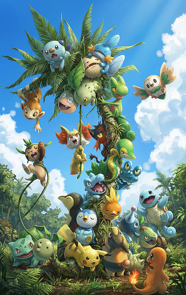 插画转实景图，保持脸部彩绘。