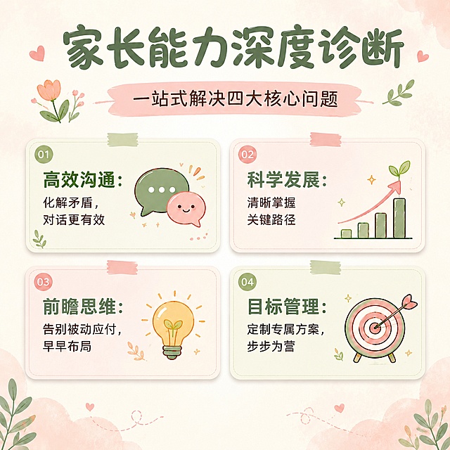 删除图片底部的二维码占位块，保持原海报整体风格不变，保留原有布局、文案、配色和装饰元素，将底部区域自然延伸为和原有一致的米白色底加淡粉色水彩晕染纹理，保证整体画面完整和谐，温馨治愈扁平插画风格不变，1:1正方形构图，主色调奶油白+豆沙绿+蜜桃粉莫兰迪色系不变
