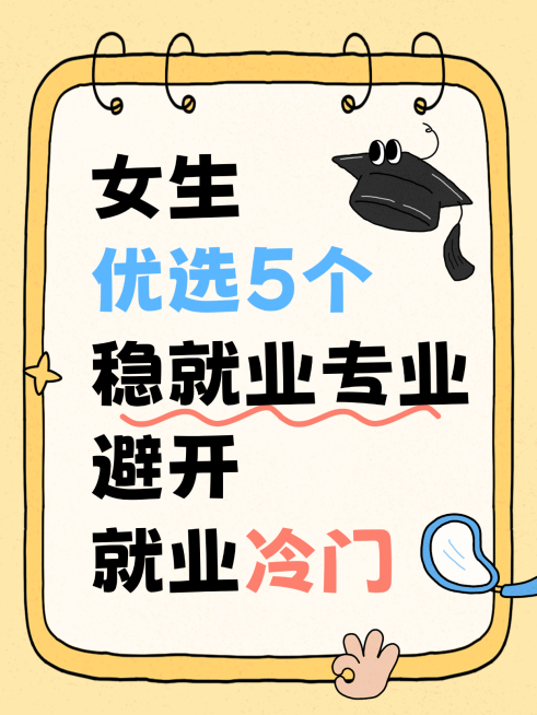 高考志愿填报就业专业知识科普卡通手账风小红书封面预览效果