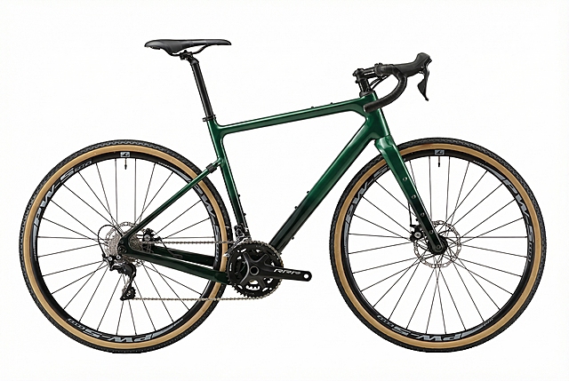 车架及前叉颜色替换成亮光材质深绿色到绿黑色渐变色，其他不变