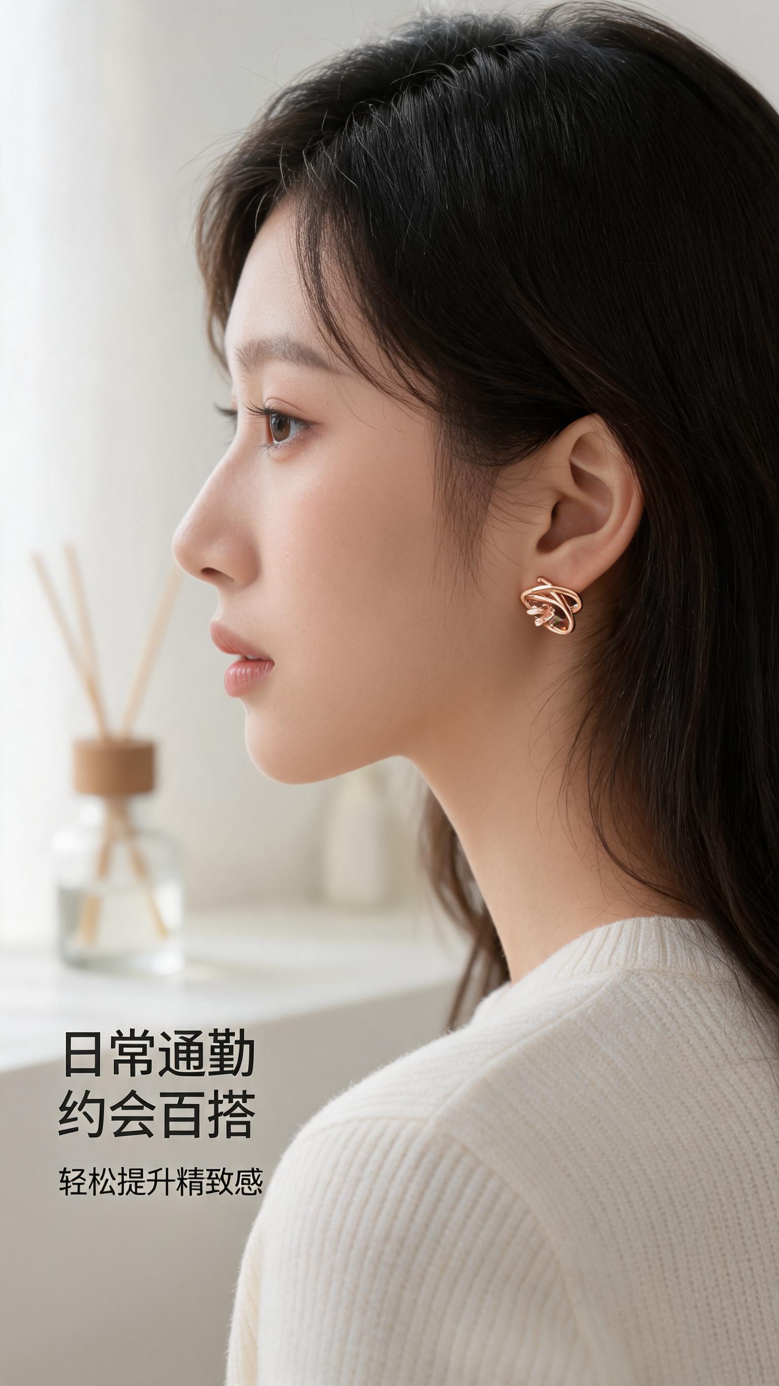 [第5屏] 佩戴效果展示-通勤约会场景搭配种草页。 [氛围/风… - 图片创意预览
