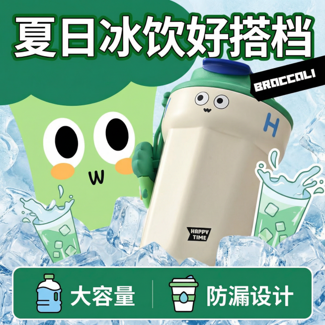 我的产品是保温杯 帮我做20张拼多多主图「图片1」预览效果