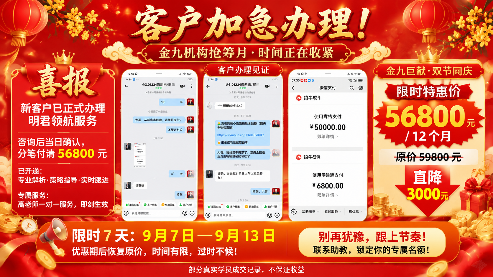 参考图1的版式骨架与红金喜庆氛围，制作一张16:9横版金融服务… - 图片创意预览