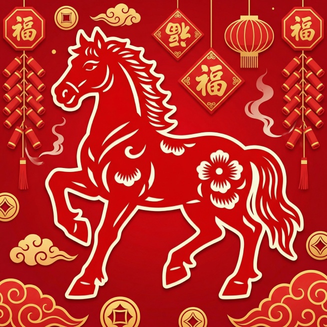 红色喜庆过年背景预览效果