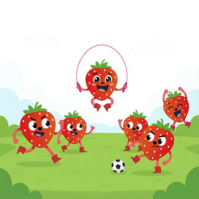 他们表情各异，换一些可爱符合当前动作场景的表情