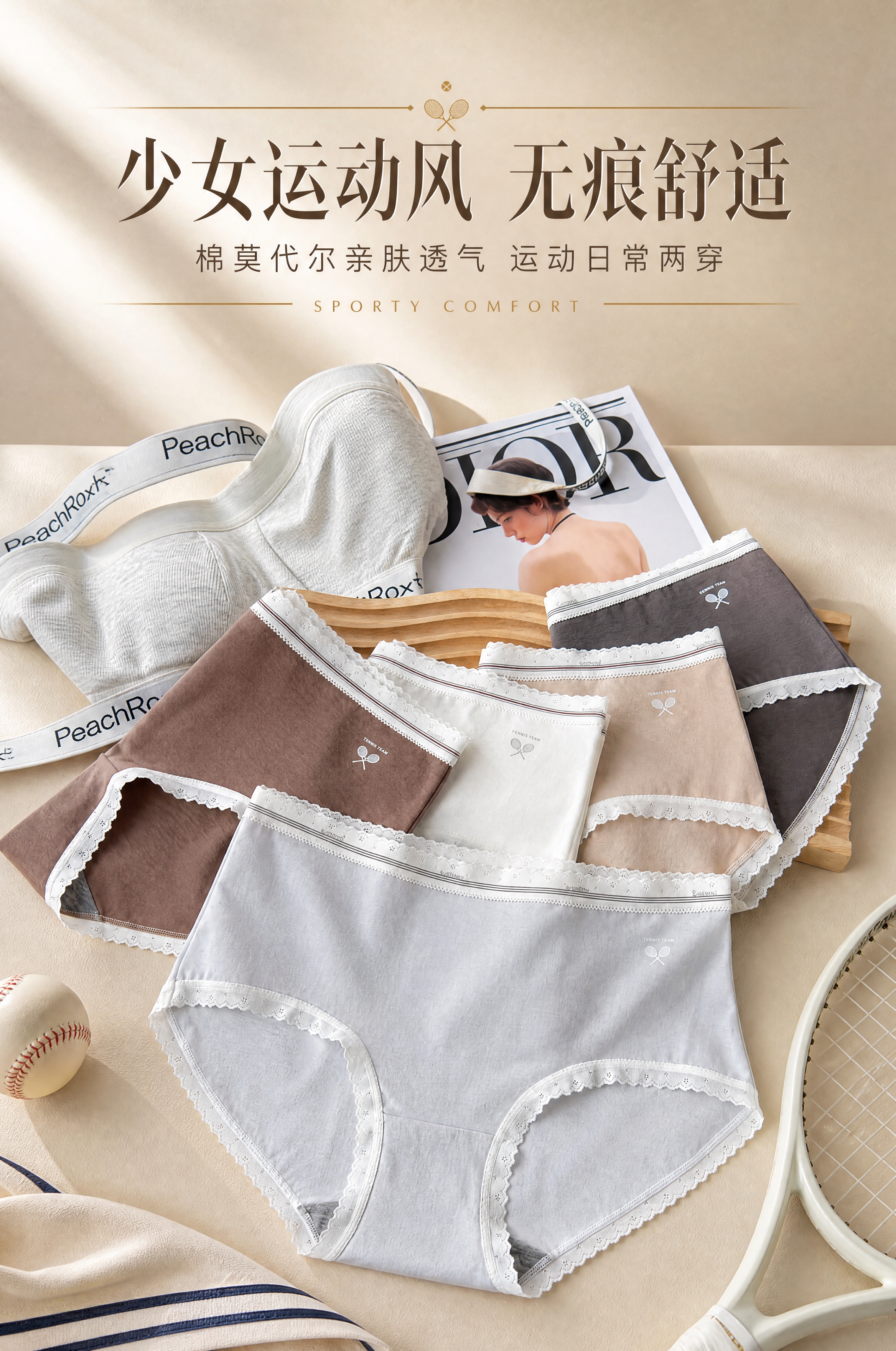[商品] 使用【图1】多色女士内裤全家福；商品处理：保留中腰版… - 图片创意预览