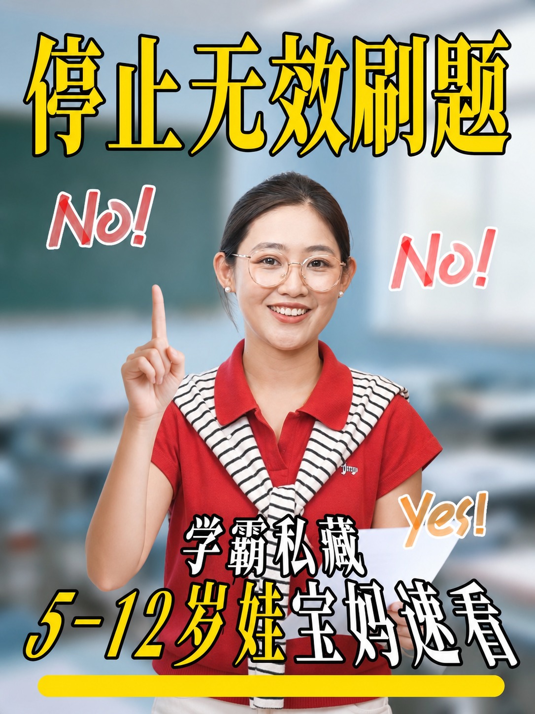 将图二中的戴眼镜、穿红色polo衫配黑白条纹披肩的女性人物形象… - 图片创意预览