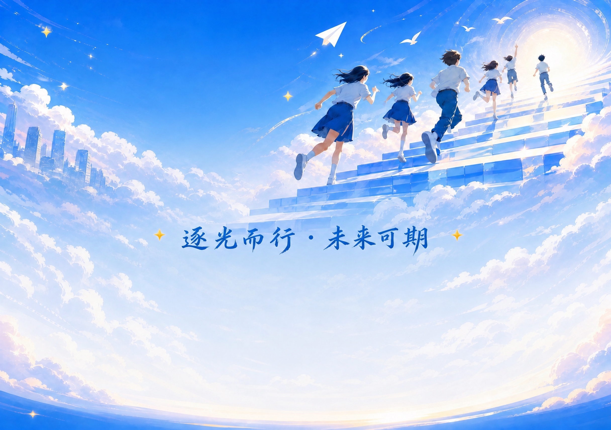 删除下方的两张集体照片，删除主标题“心所致 梦必达”文字，删除… - 图片创意预览